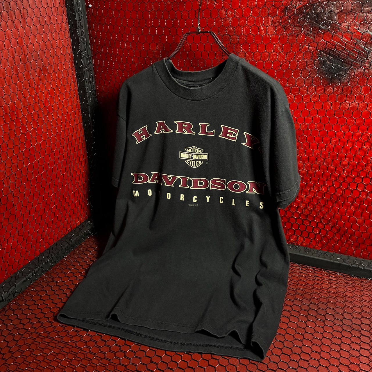 90s USA製 HARLEY-DAVIDSON WASHINGTON Tシャツ M ヴィンテージハーレー
