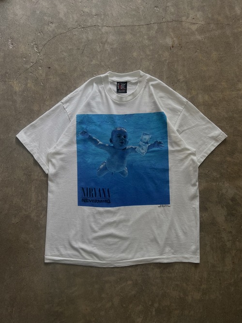 NIRVANA NEVERMIND ニルヴァーナ Tシャツ XL ホワイト GIANTボディ バンドT