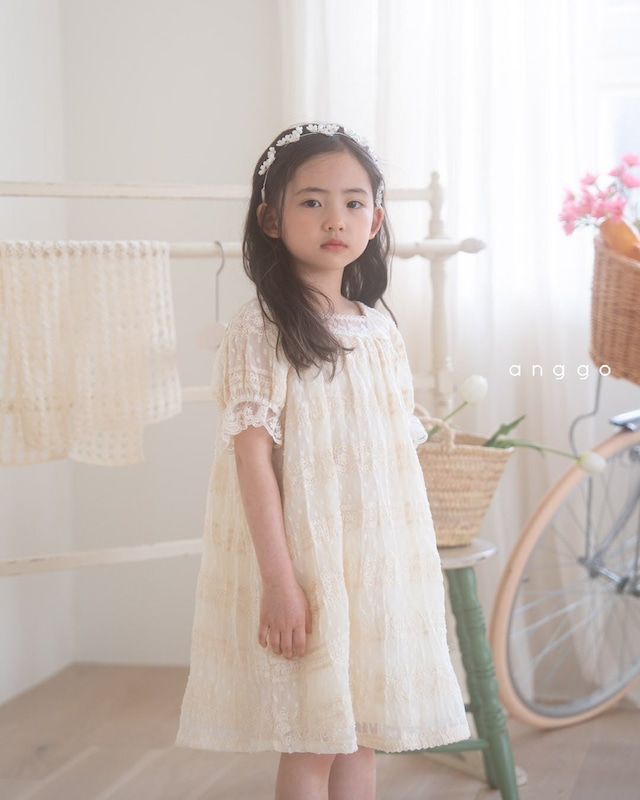 *即納* anggo いちごクリームワンピース