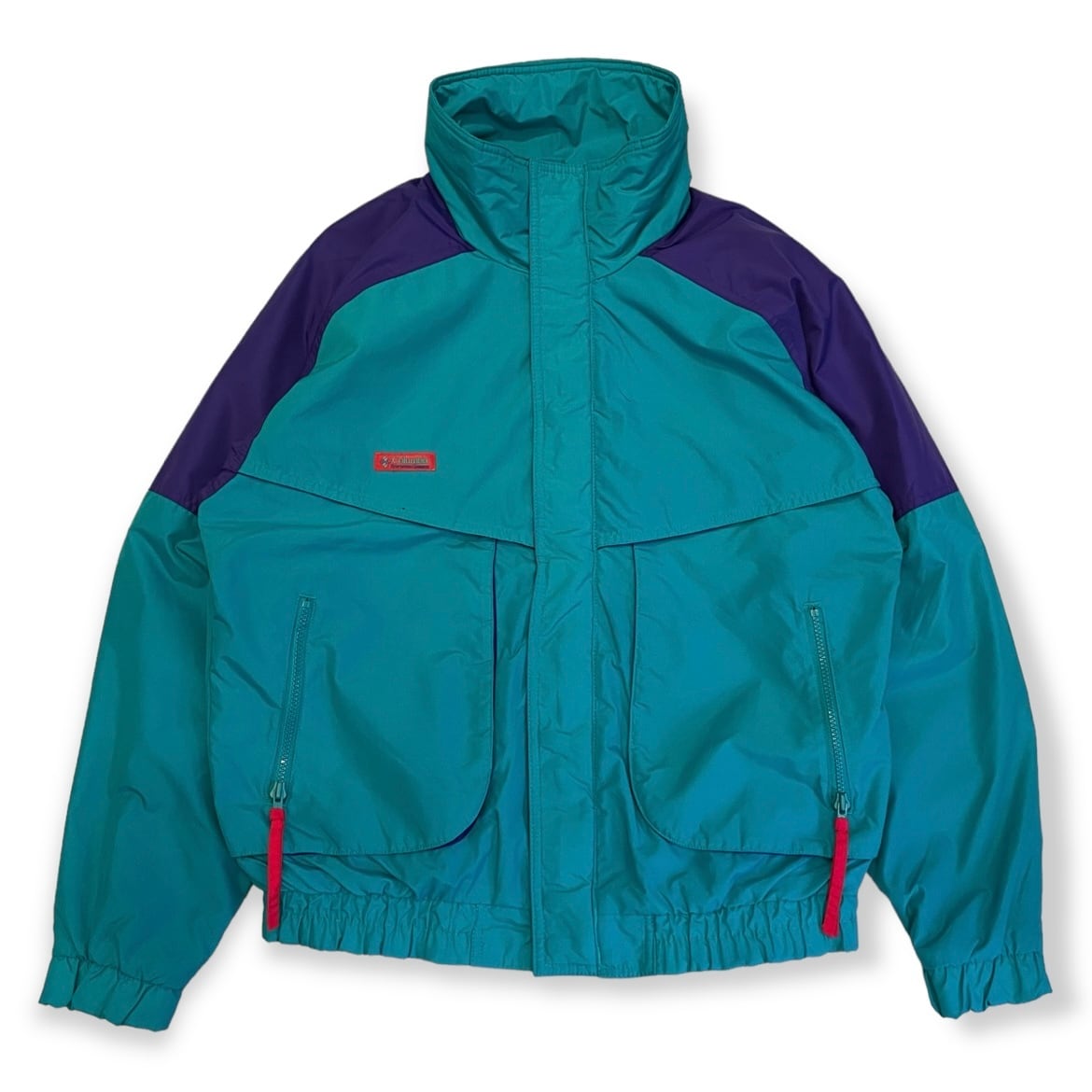 90's Columbia コロンビア ナイロンジャケット エメラルドグリーン