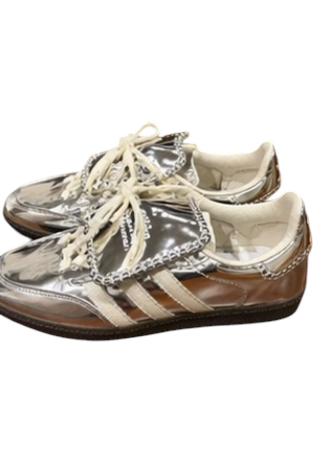 なり  Ales Bonner シルバー スニーカー adidas Ales Bonner シルバー スニーカー 24cm | 古着屋 BON BON