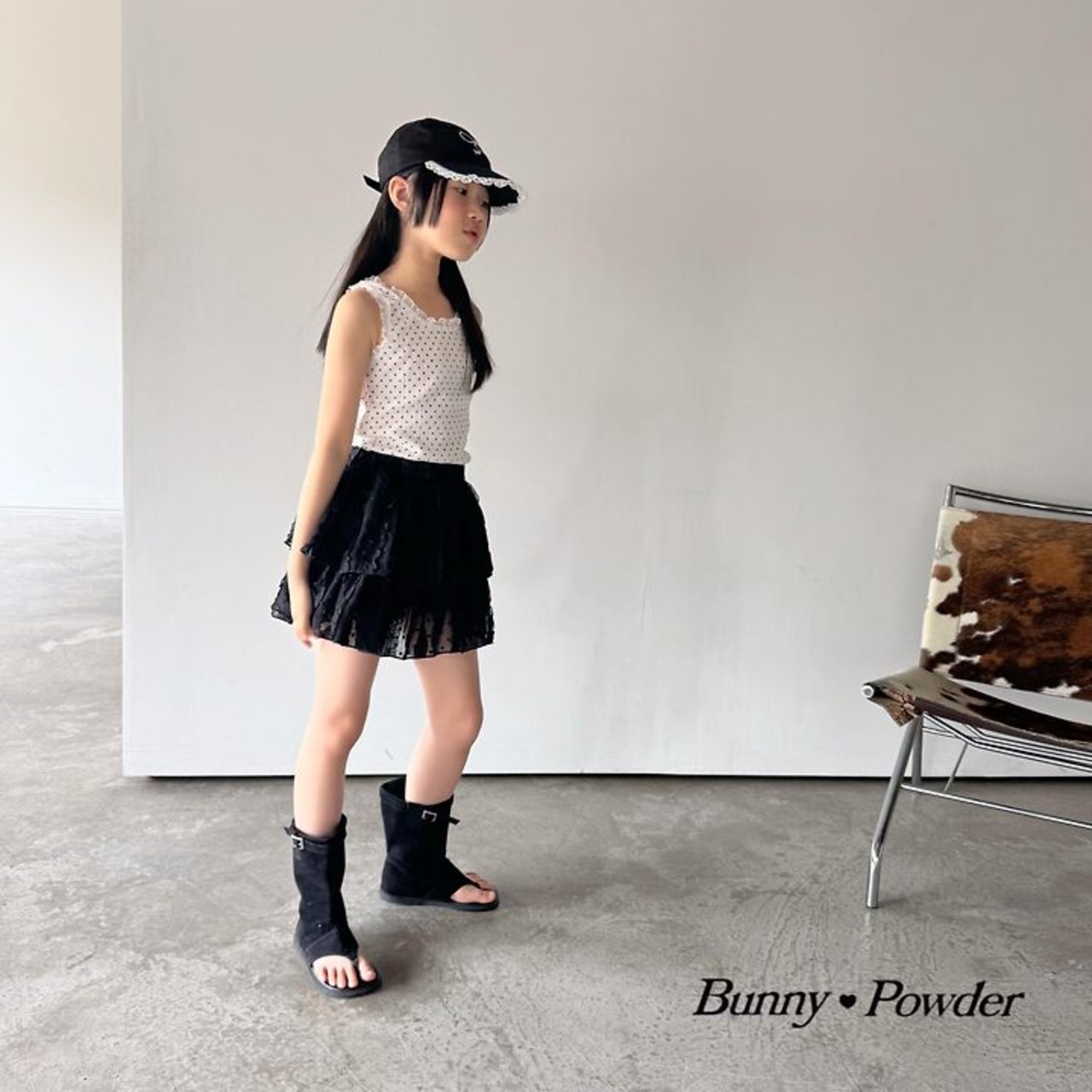 [Bunny Powder] Lace Sleeveless (2XL/3XL/4XL) / [버니파우더] 레이스땡나시 (2XL/3XL/4XL)