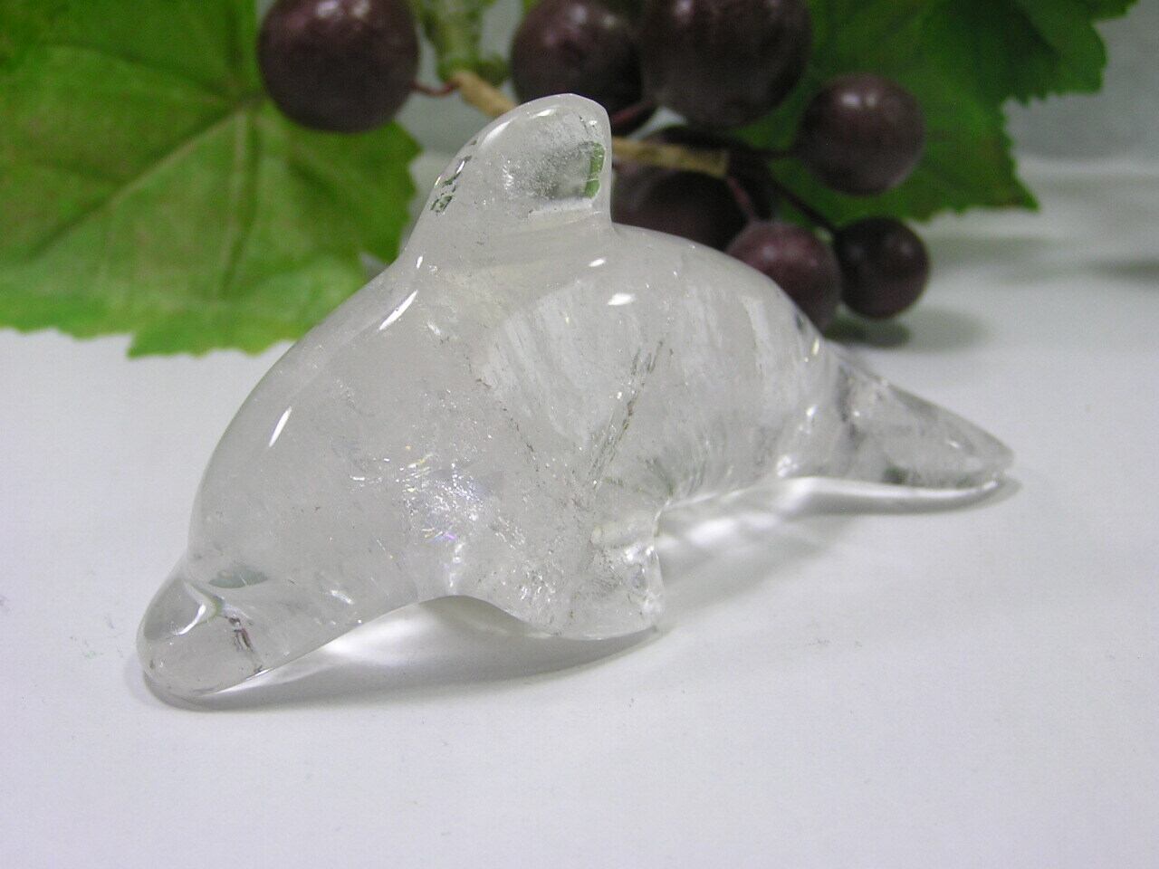 風水 アイテム クリスタル（水晶）のイルカ パワーストーン 財運 金運