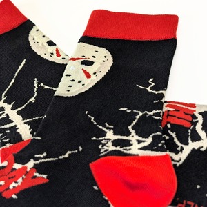 ♧【 crew socks / クルーソックス 】Friday the 13th（ 13日の金曜日 ）『 ジェイソン 』 /  靴下 / ソックス〚アメリカン雑貨 アメトイ〛
