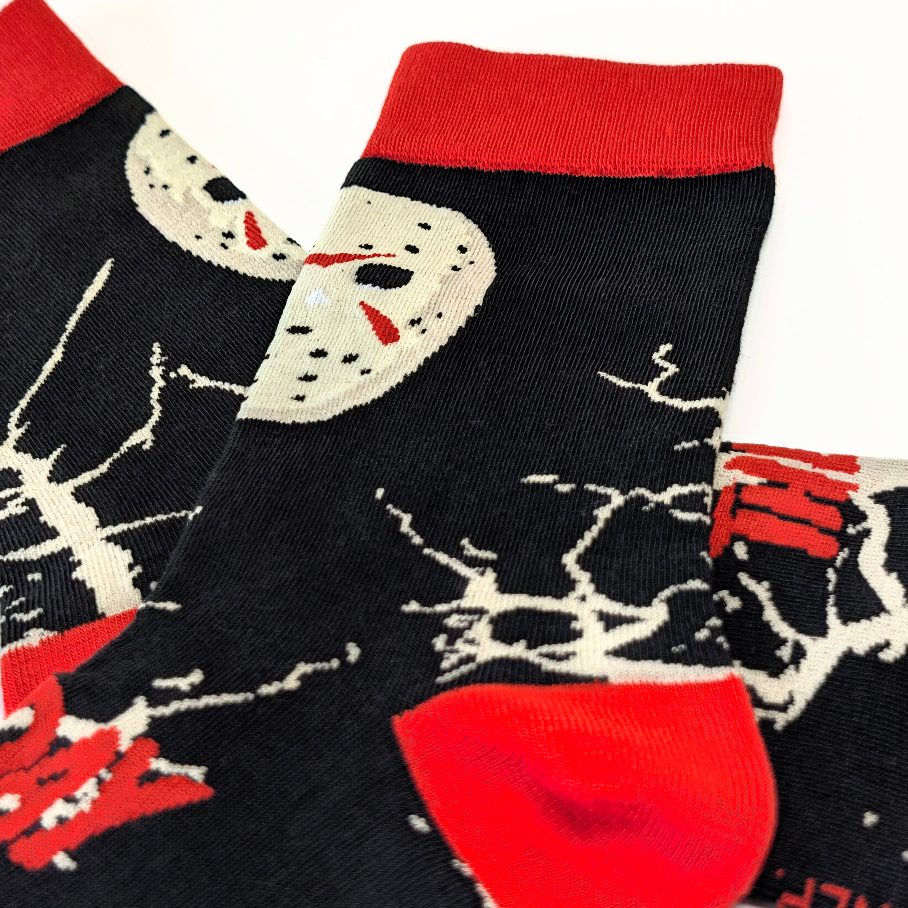 ♧【 crew socks / クルーソックス 】Friday the 13th（ 13日の金曜日 ）『 ジェイソン 』 /  靴下 / ソックス〚アメリカン雑貨 アメトイ〛