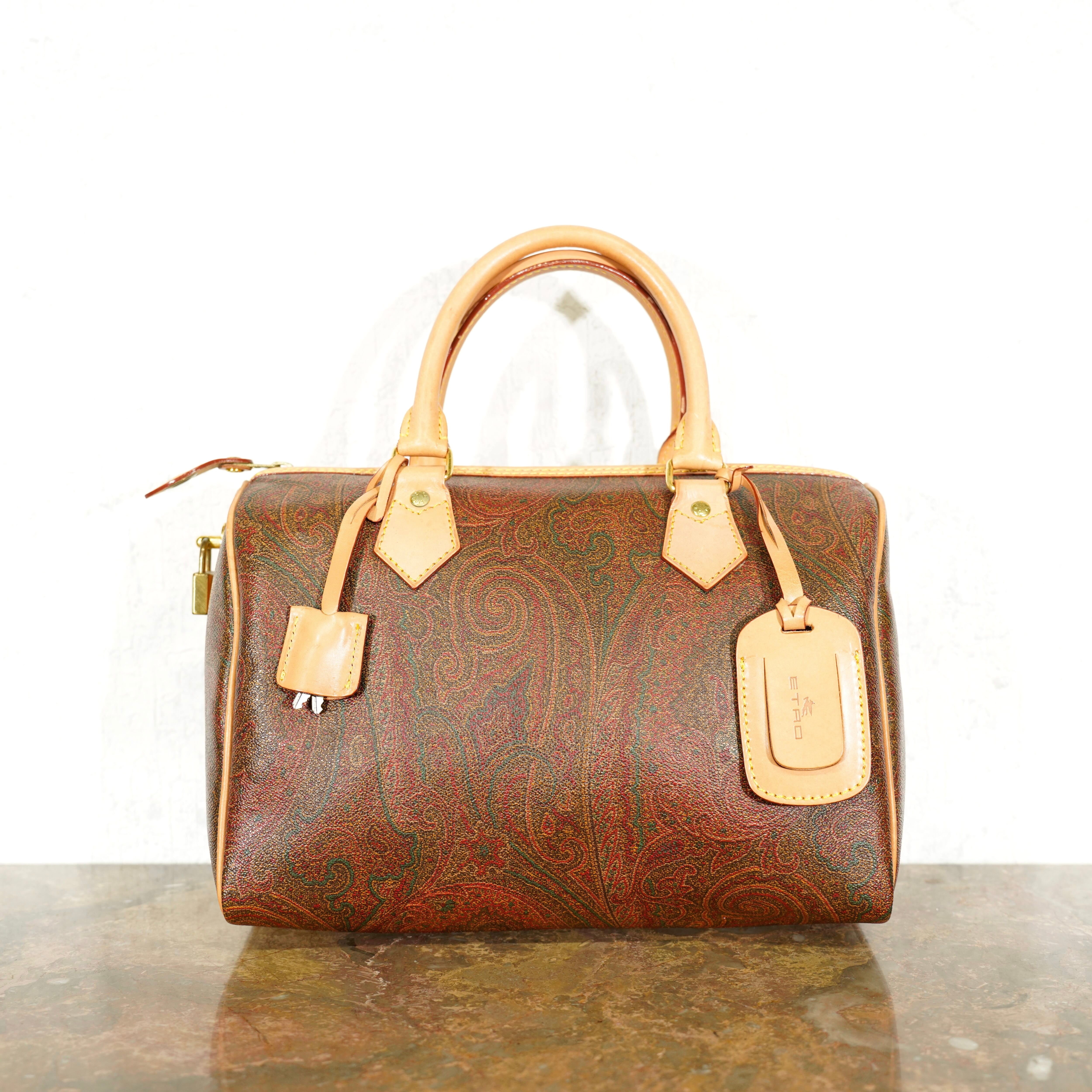 ETRO 18SS ペイズリーショルダー/トート/ボストンバック ETRO PAISLEY PATTERNED DESIGN BOSTON BAG/エトロペイズリー柄
