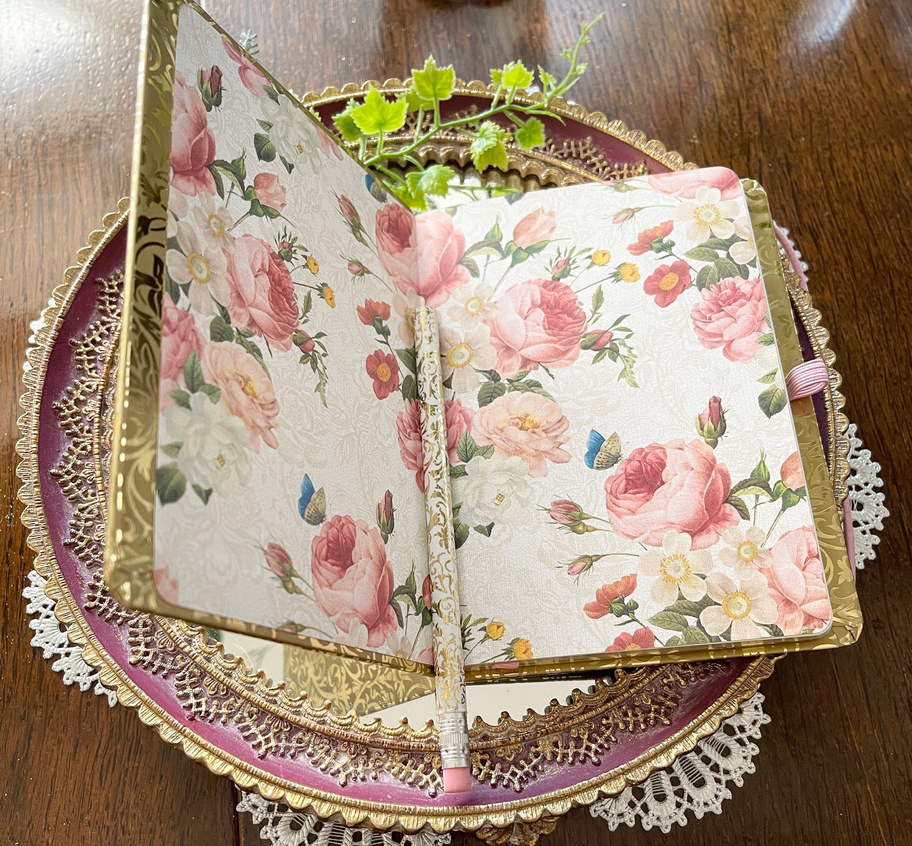 『Royal Palace』ローズノートペンシルセット Rose pocket notebook with pencil