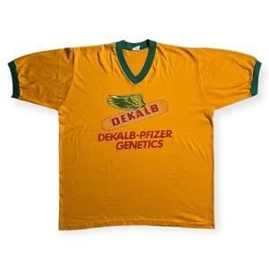 70s~ "Velva Sheen” DEKALB Ringer T-shirts / "ベルバシーン” 企業モノ デカルブ リンガーTシャツ