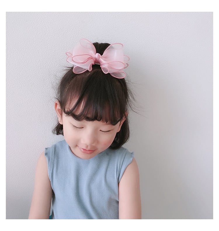 ヘアアクセサリー リボンタイプ 髪の毛風 かわいい コスプレ ヘアピン