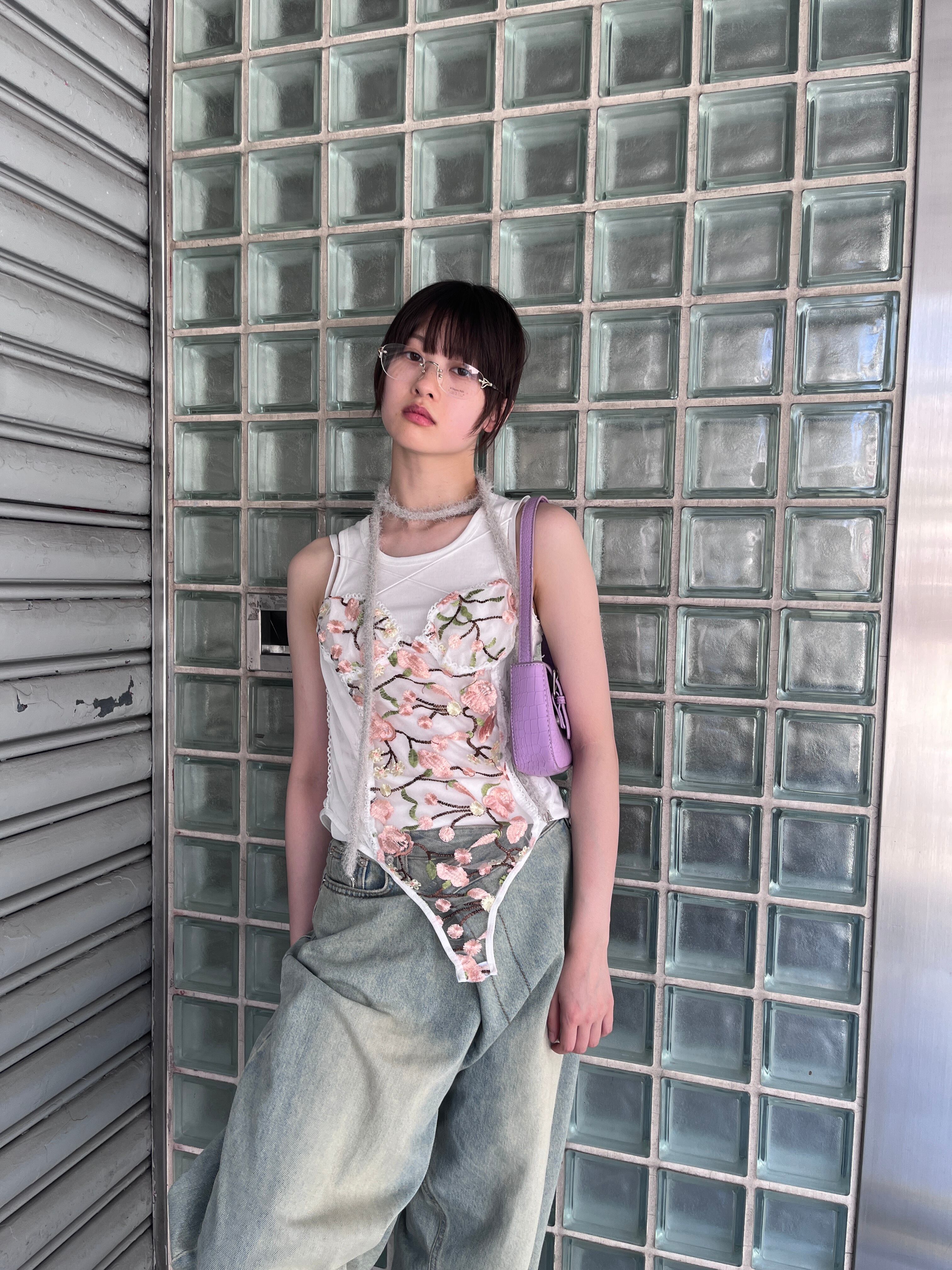 トップス Flower Beads Camisole Tunic Flower Beads Camisole Tunic