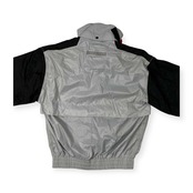 YAMAHA ヤマハ レイン ジャケット バイクウェア サイズ L /シルバーグレー/メンズ/バイク/バイカー/裏メッシュ