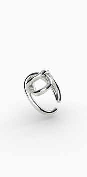 Wire Silver925 Ring / Ear cuff
