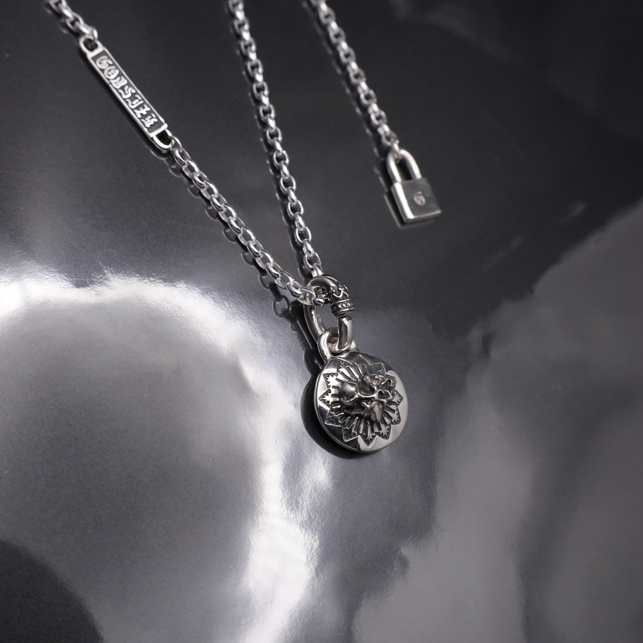 SW:HEART #1 NECKLACE with GODSIZE® I.D. TAG / スタンプワークハート#1 ネックレス ゴッドサイズ® I.D.タグ