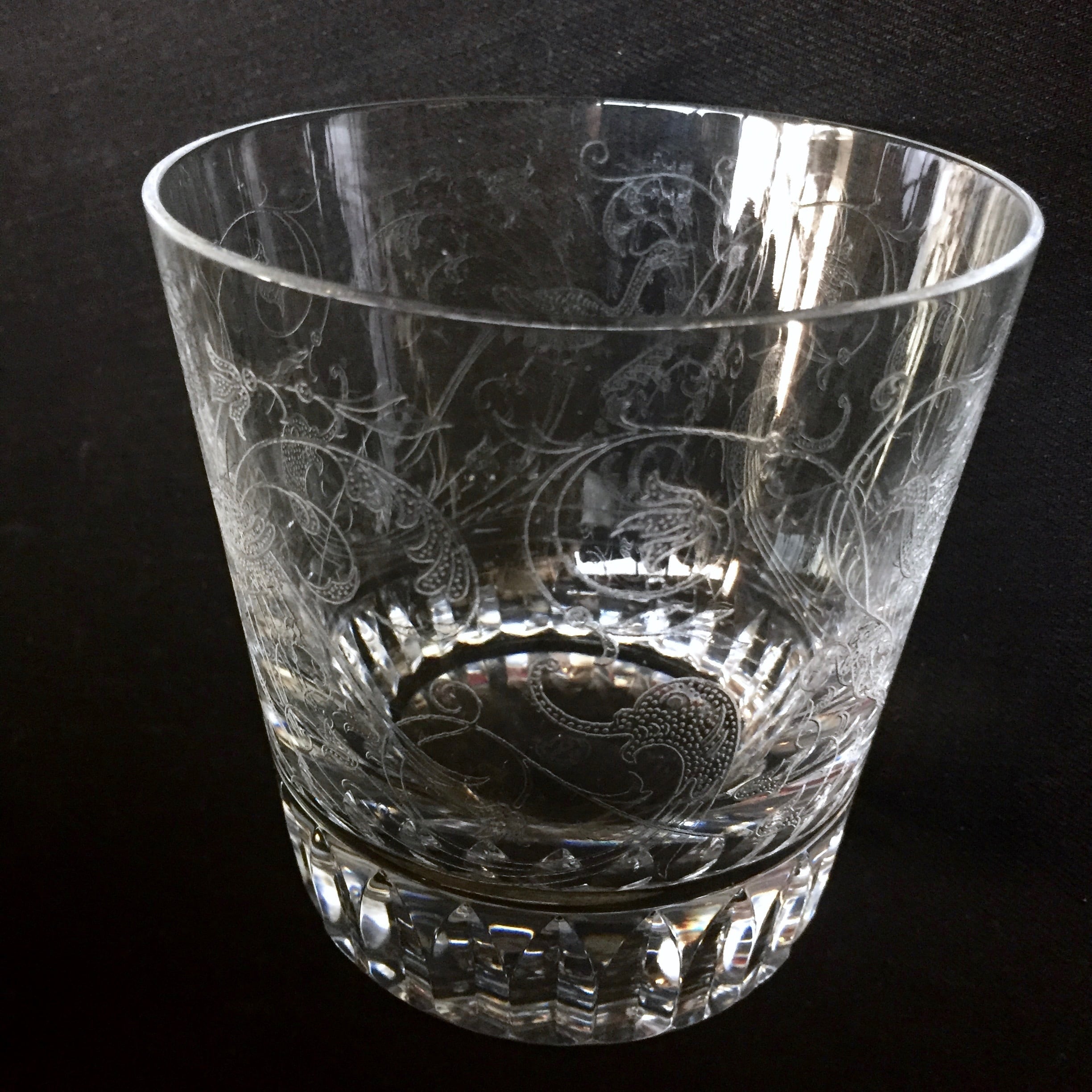 France Vintage Baccarat バカラ Parme パルメ ロックグラス オールド