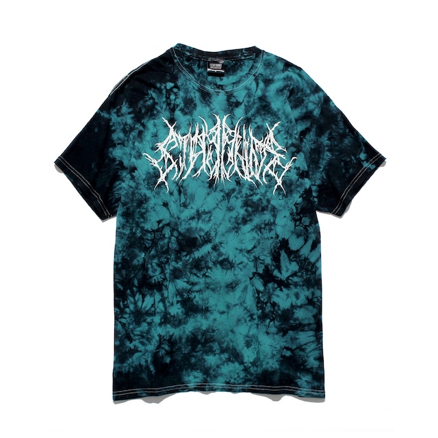 【STAY DUDE COLLECTIVE】Brutal Logo Tie Dye SS Tee 2021 (BLACK x TEAL)