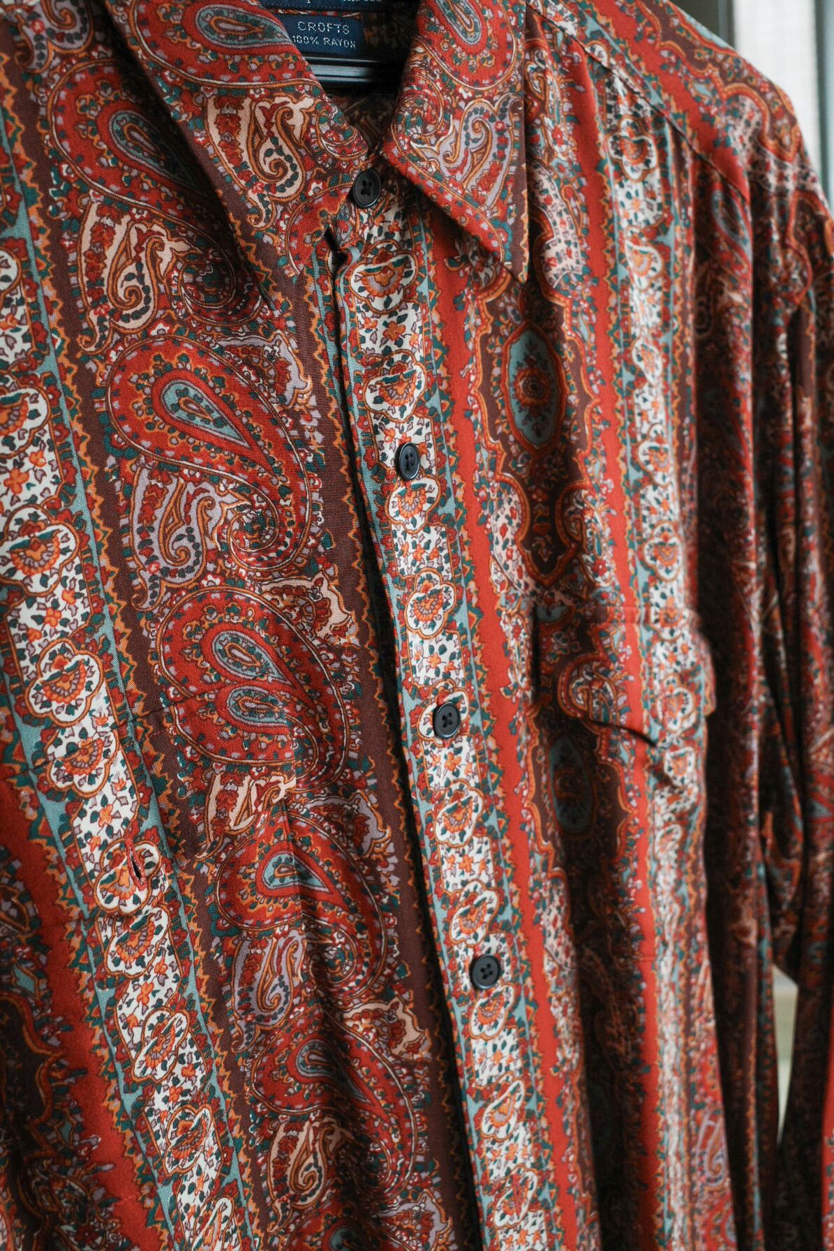 RRL Ralph Lauren ラルフローレン　ベロア　シャツ XL 90s 極美品】90s Ralph Lauren special rayon shirt big size L/S 