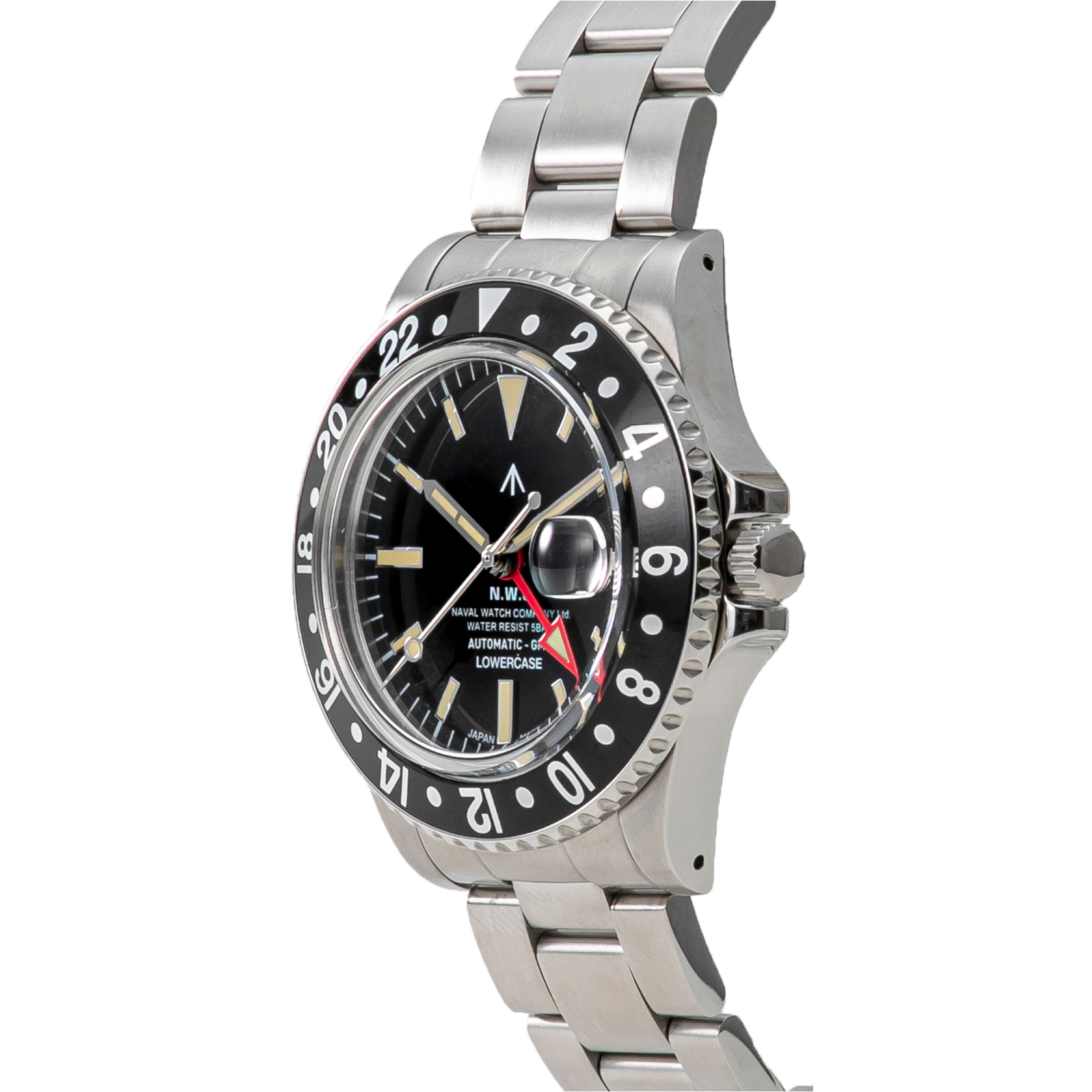 Naval Watch Produced By LOWERCASE FRXD001 GMT Mechanical S/S 3