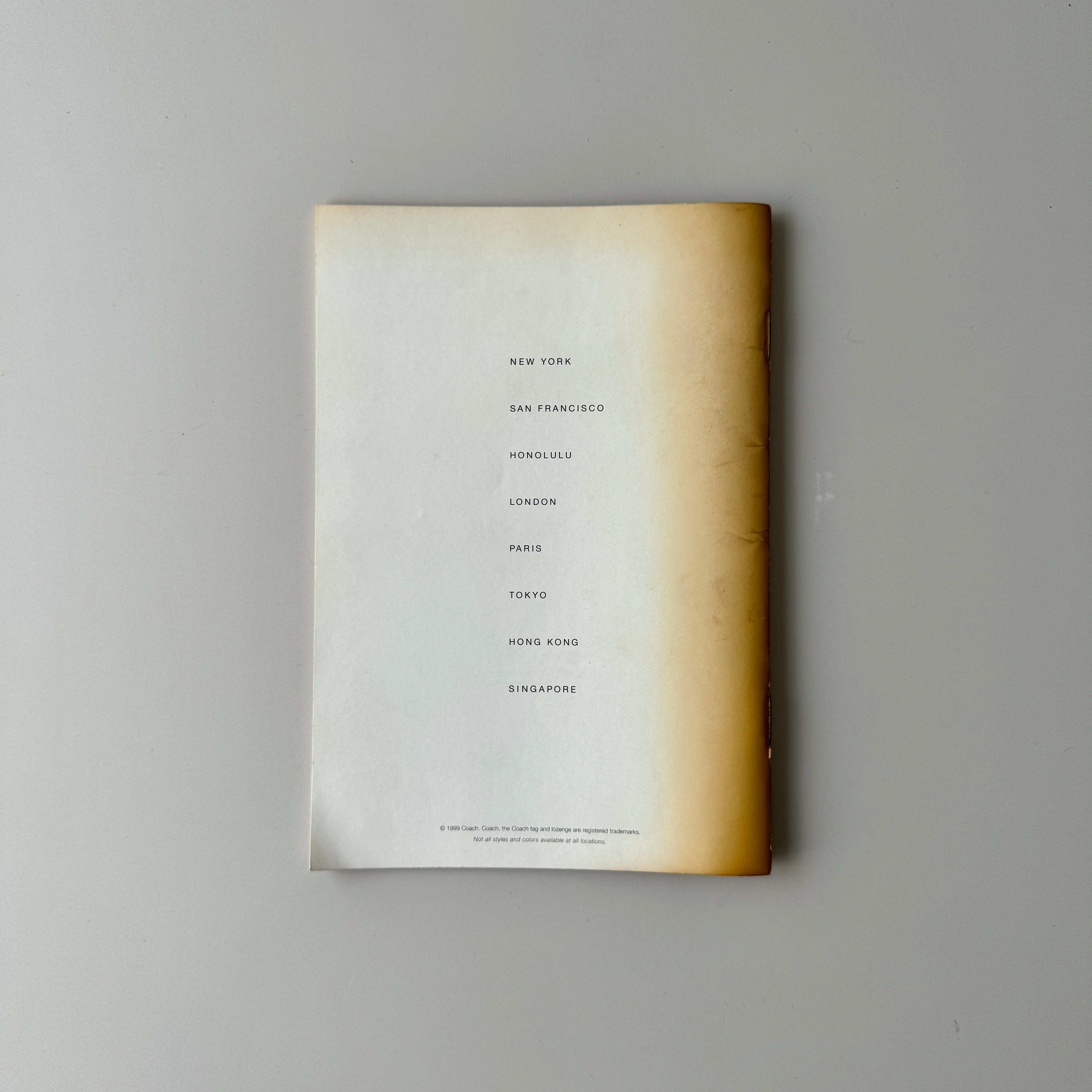 Vintage Coach Catalog SPRING 1999 | ONE VINTAGE