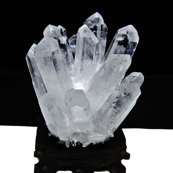 水晶 クラスター 水晶 原石 台座付属 一点物 182-8353 | 天然石