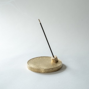 インセンスホルダー＜ソリッド-岩肌＞ / 真鍮　minimal incense holder <solid> / brass