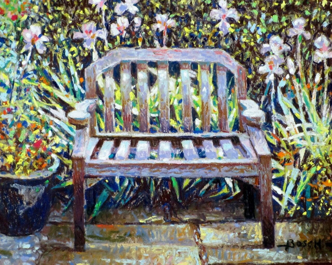 庭のベンチ | The garden bench