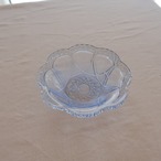 水色レースのお皿