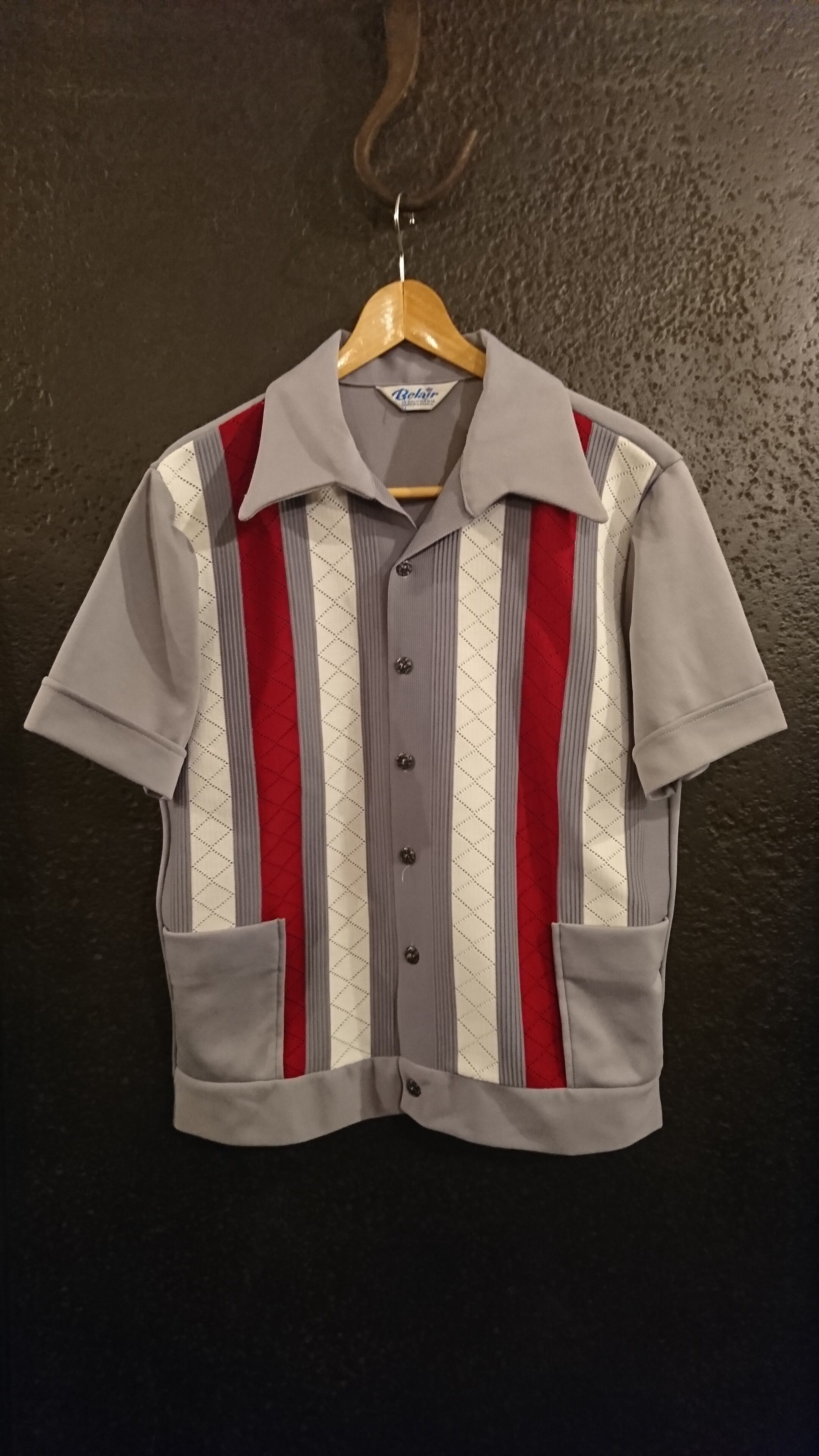 1970s "Belalr S/S SHIRT Gray Color" DEAD STOCK