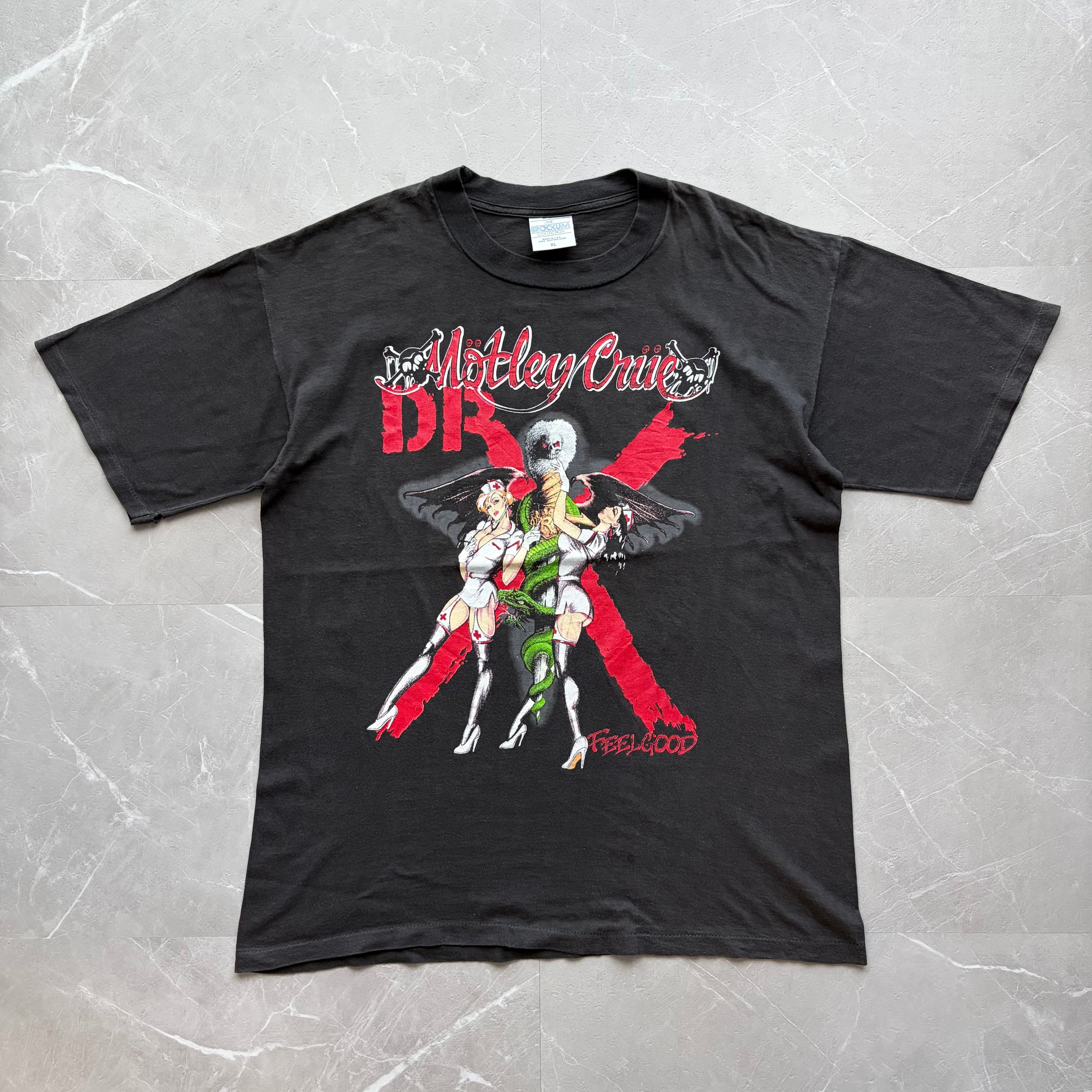 00s STUSSY × FUTURA/World Tour print Tee/L/ワールドツアープリントT