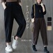 ワイドパンツガウチョパンツパンツレディース裏起毛テーパードパンツゆったりボトムス無地秋冬コーデュロイウエストゴム裏ボア暖かいロングパンツ体型カバーボア厚ルームウェア部屋着405030秋冬コーデ
