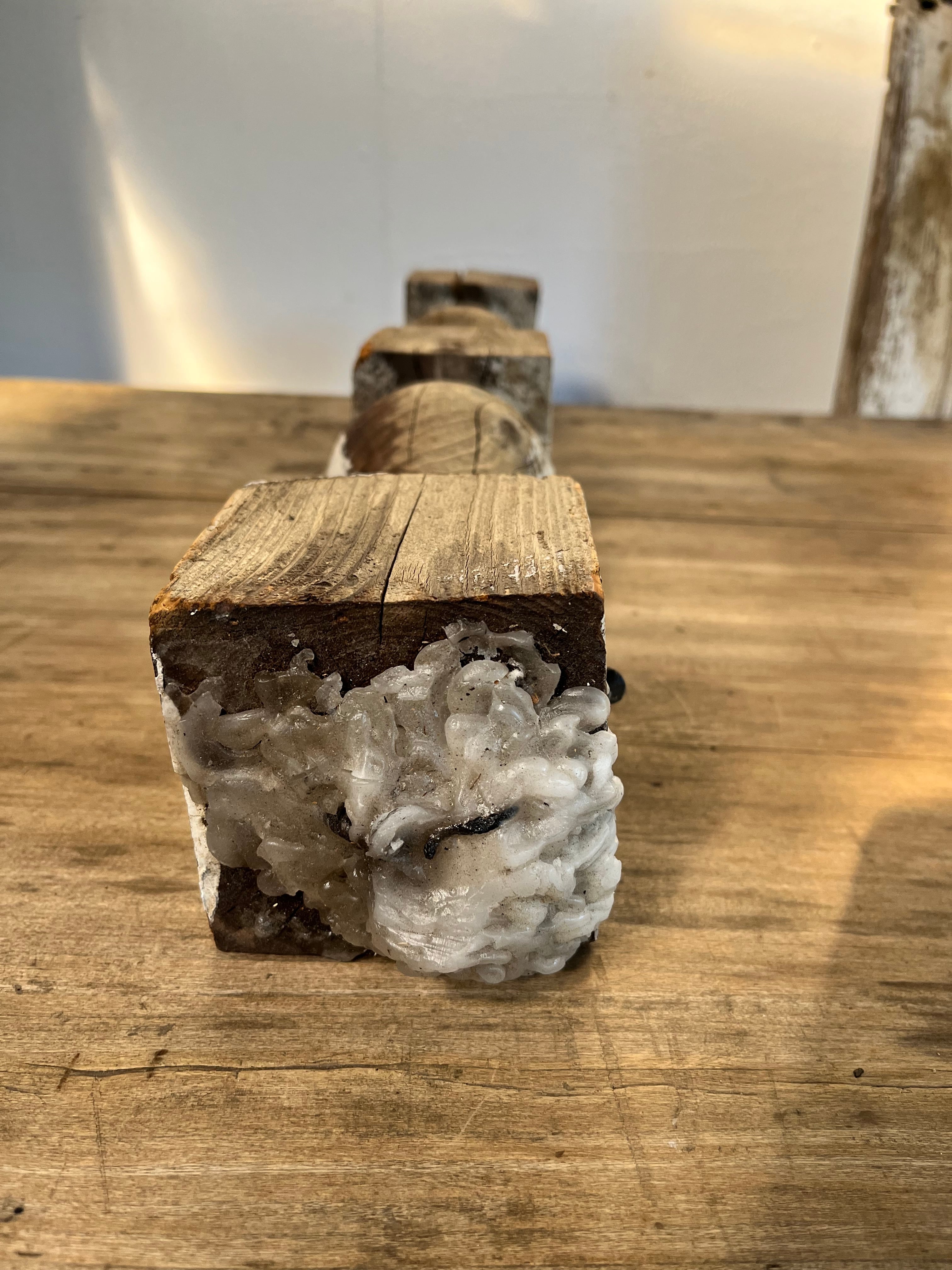 燭台 ナラ材 木製 燭台ナラ材木製