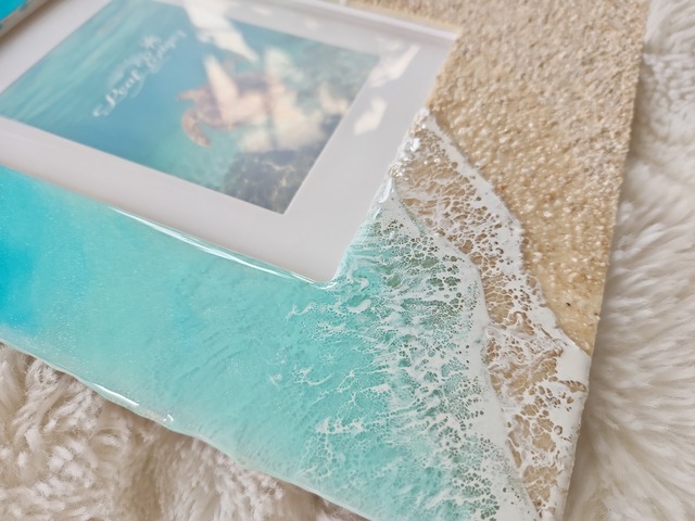 497.オーシャンレジンアート フォトスタンド