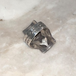 RAY ADAKAI silver stamp ring