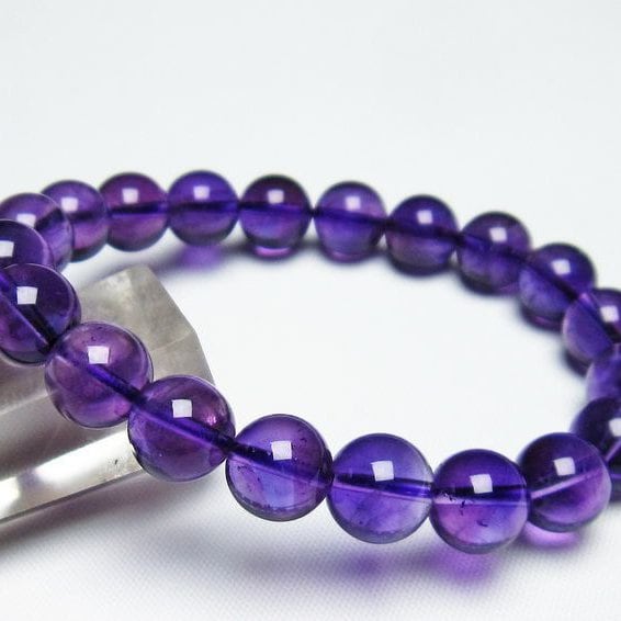 アメジスト ブレスレット 10mm 一点物 メール便送料無料 [M便 1/10] 111-21630