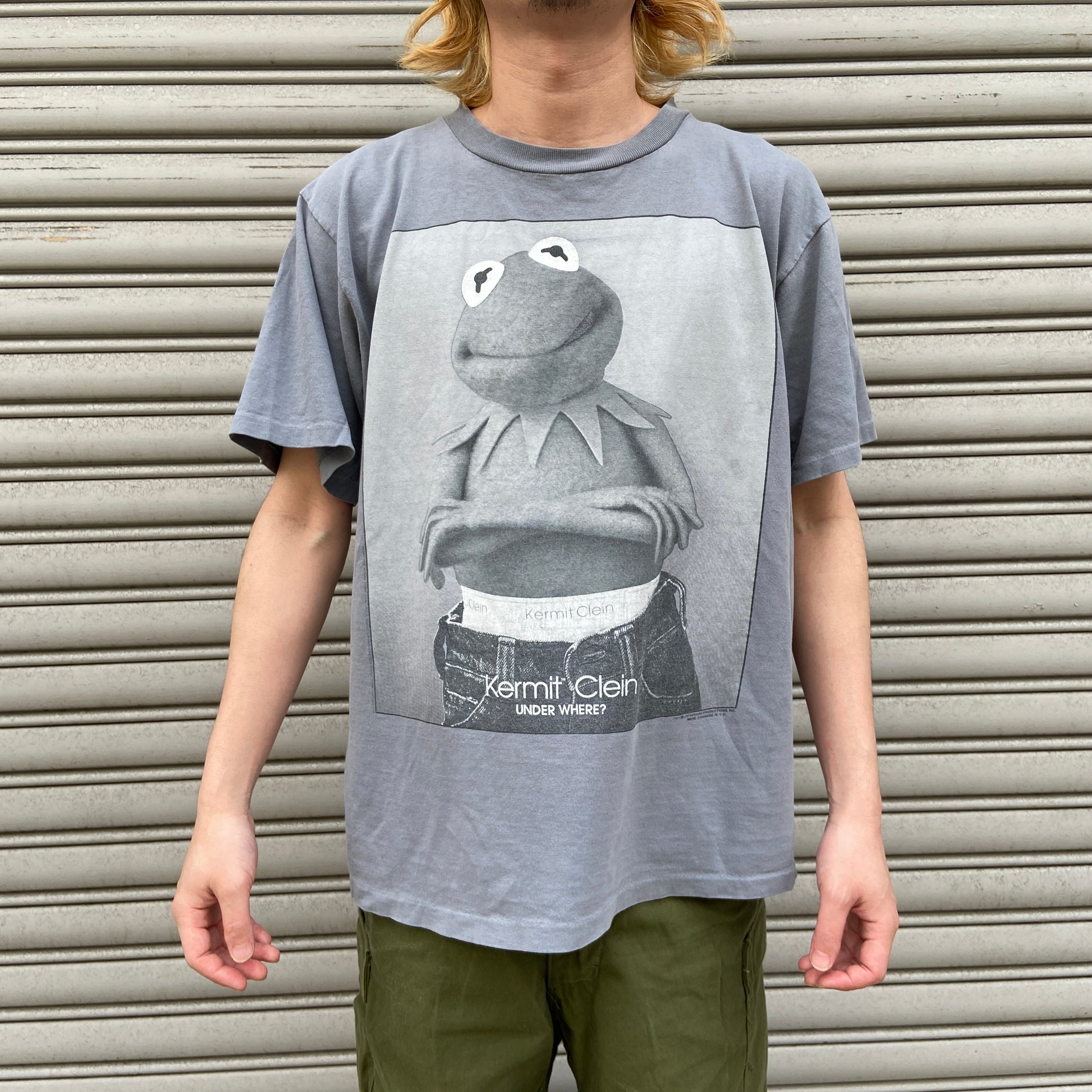 VINTAGE ヴィンテージ 90s KERMIT BIG FACE TEE カーミット 両面  