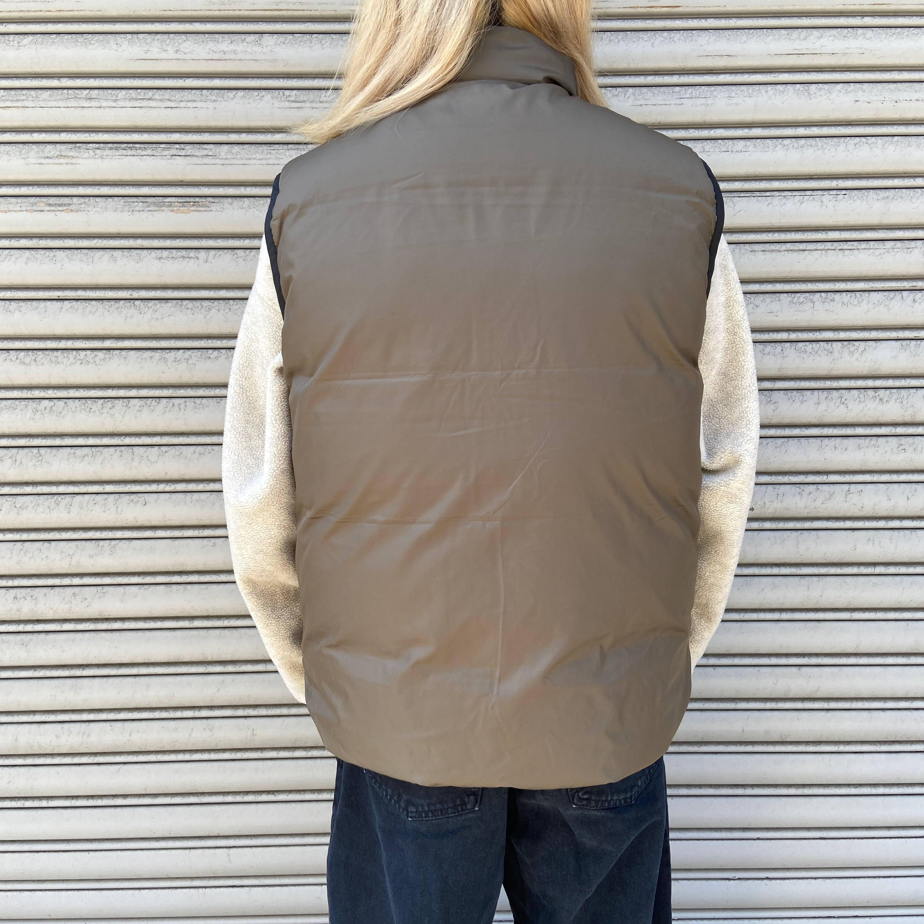 L.L.Bean リバーシブルグースダウンベスト ブラック カーキ M L.L.Bean リバーシブルグースダウンベスト ブラック カーキ M