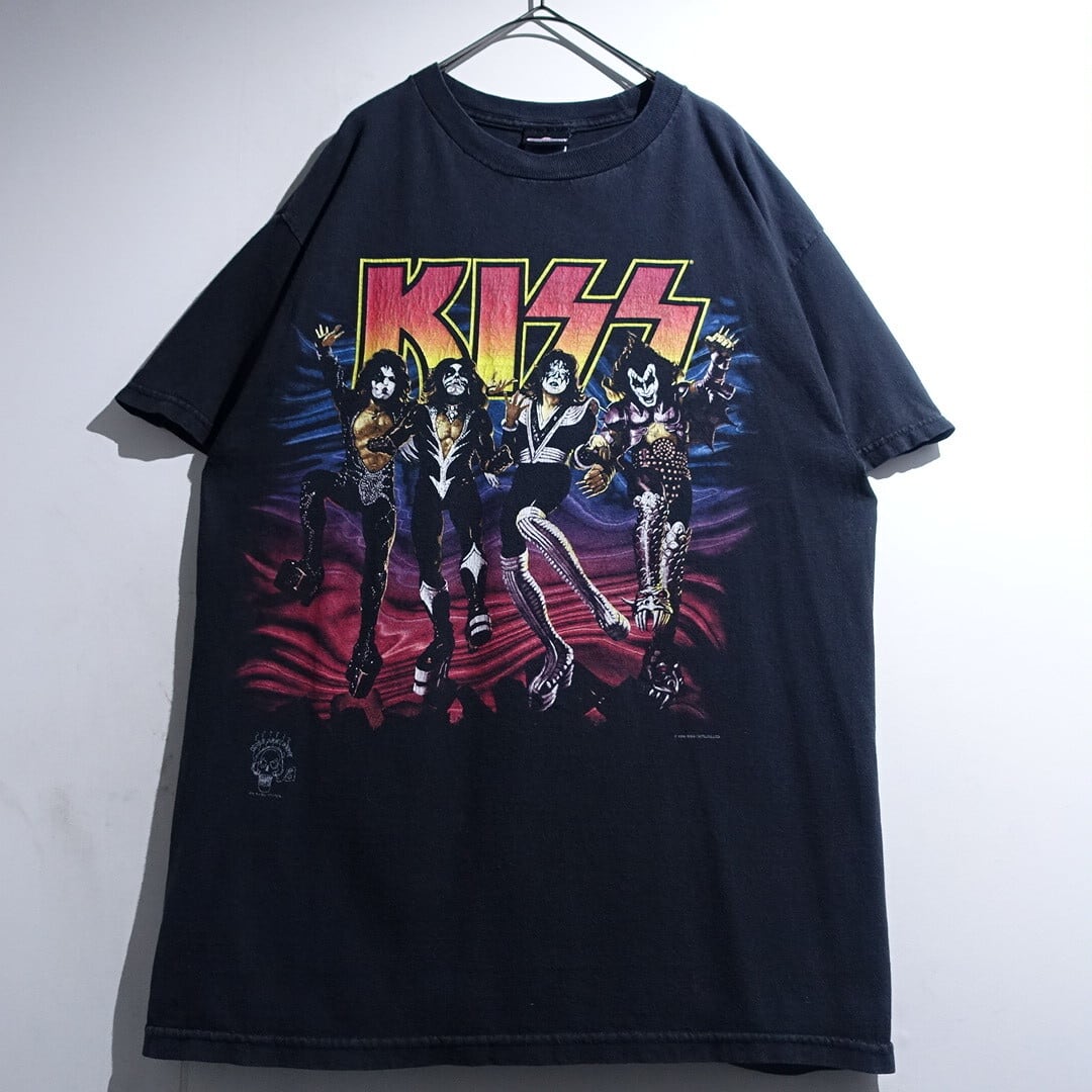 90s "KISS" Black Double-Sided Print Band T-Shirt