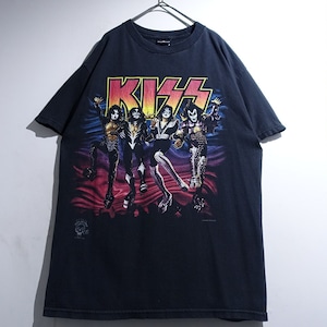 90s "KISS" Black Double-Sided Print Band T-Shirt