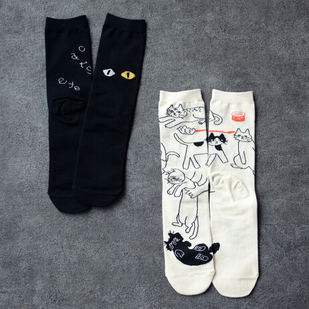 KIVISDOU】猫くつ下（2足組） | ホホホ座 西田辺 絵本・新刊本・古本
