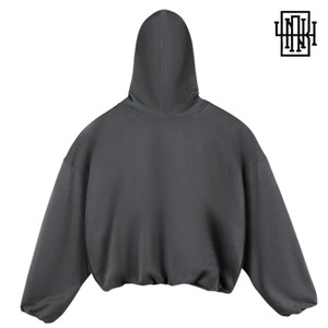 B4NAFTER「"After glow Distortion" Super Oversized Angel Hoodie Black/Apricot/Gray」