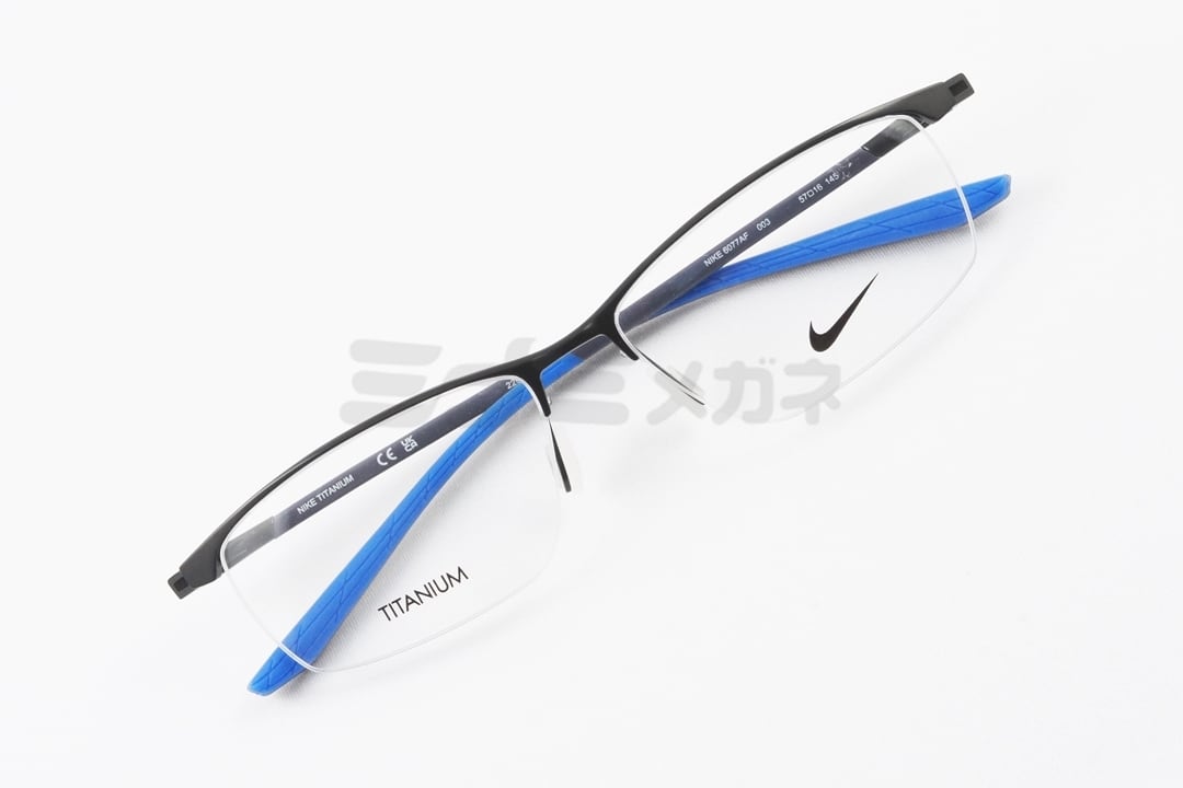NIKE メガネ 6077AF Col.003 スクエア ナイロール ハーフリム スポーツ