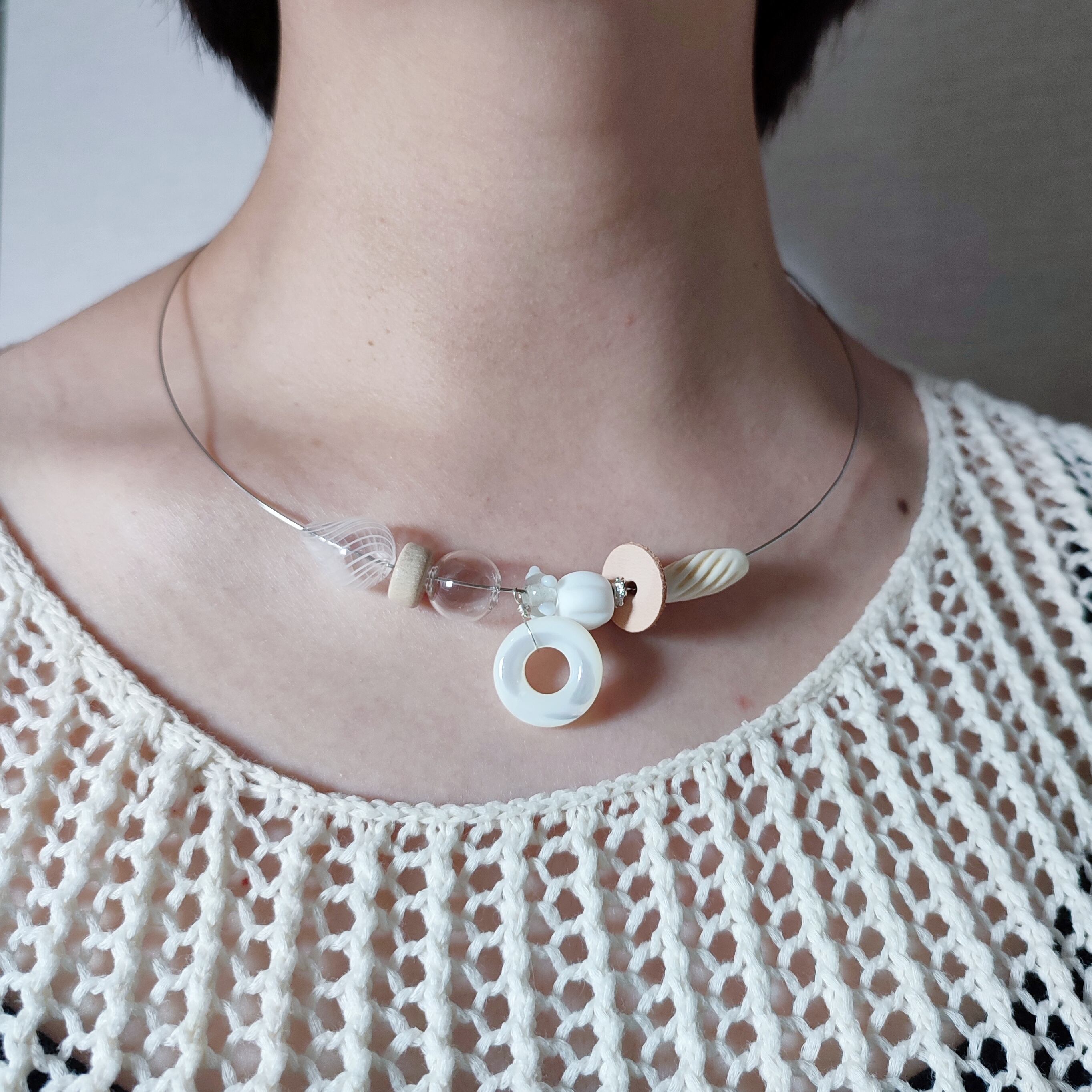 月白-tsukishiro チョーカー | utsuri accessories