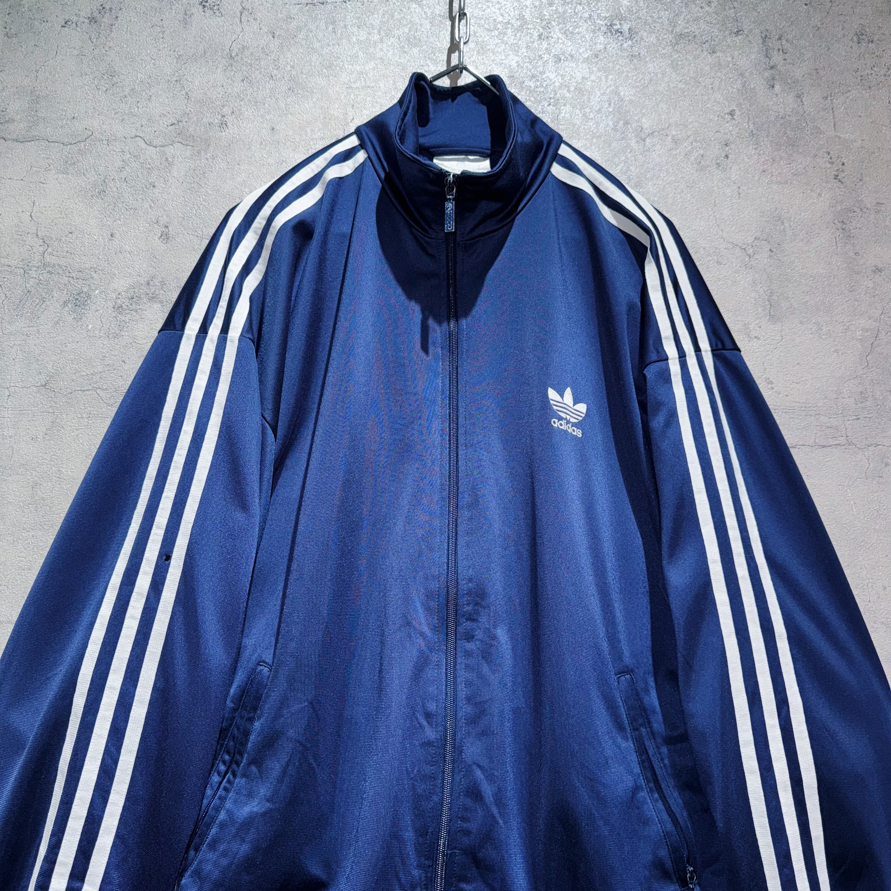 80's”ADIDAS”EURO VINTAGE stand neck track jacket | ayne