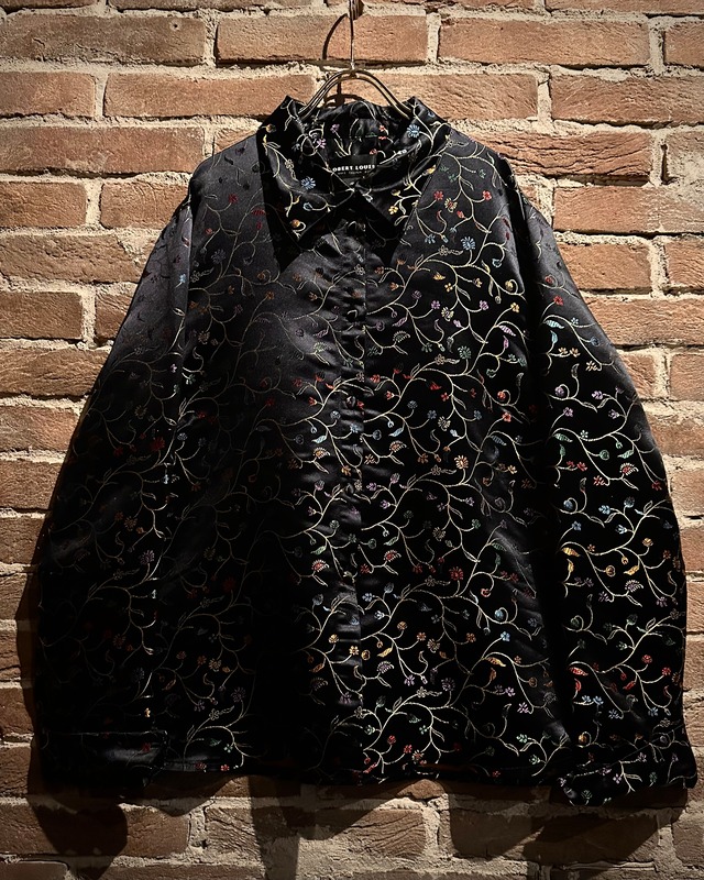 【Caka act3】Beautiful Flower Embroidery Vintage Loose Shirt Jacket