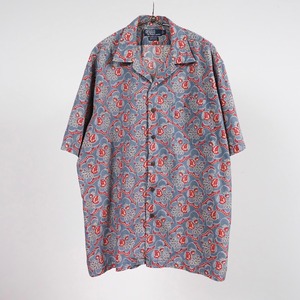Ralph Lauren CLAYTON Open Collar S/S Shirt L ポロラルフローレン オープンカラー 半袖シャツ