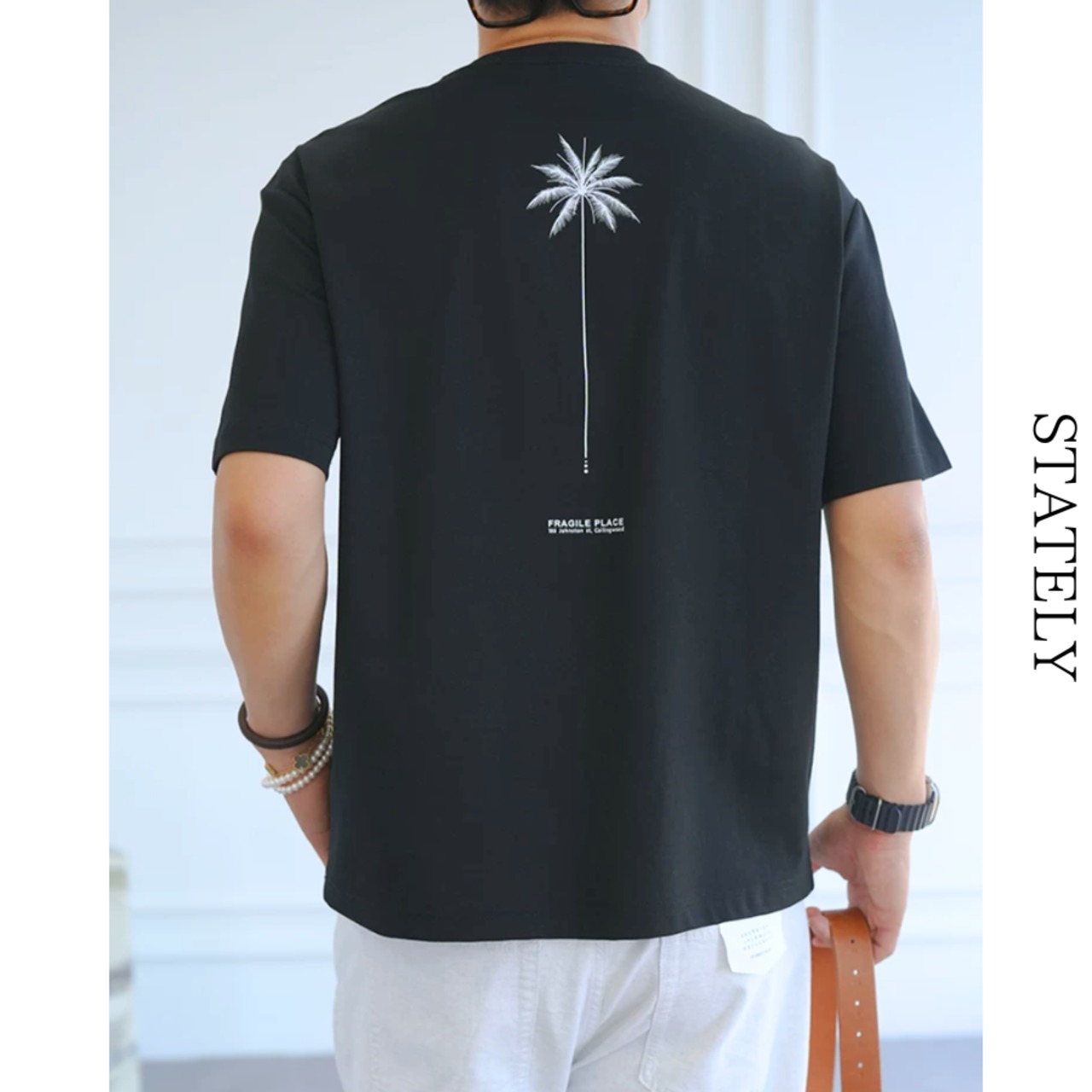 Palm Shadow  ヤシグラフィックTee/4color_T126・画像8