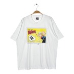 90s ポパイ USA製 ヴィンテージ Tシャツ 記念切手 ホワイト シングルステッチ POPEYE アメコミ サイズXL BB0789