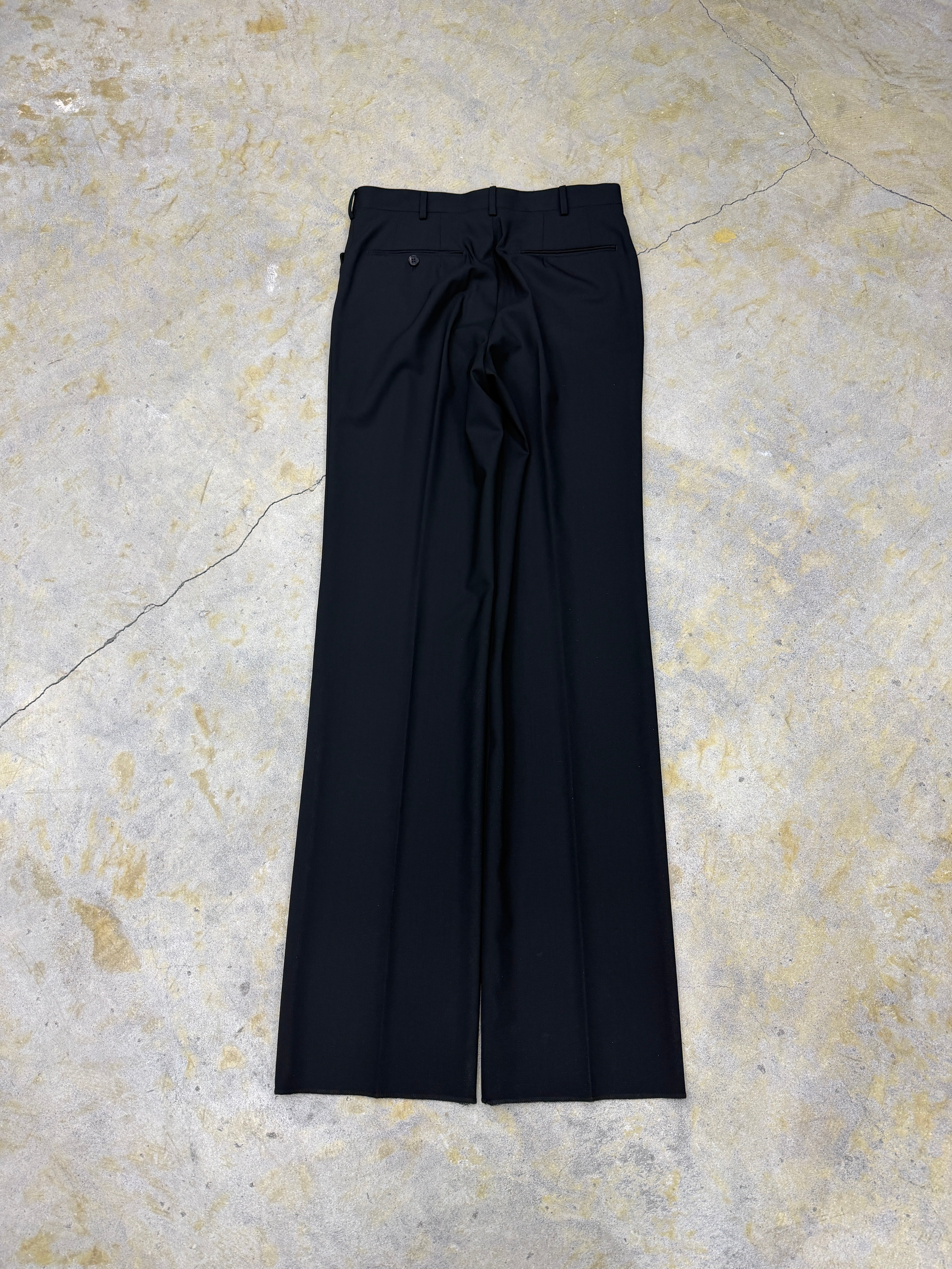 LITTLEBIG | Wool Straight Trousers | Black | HOWDAY