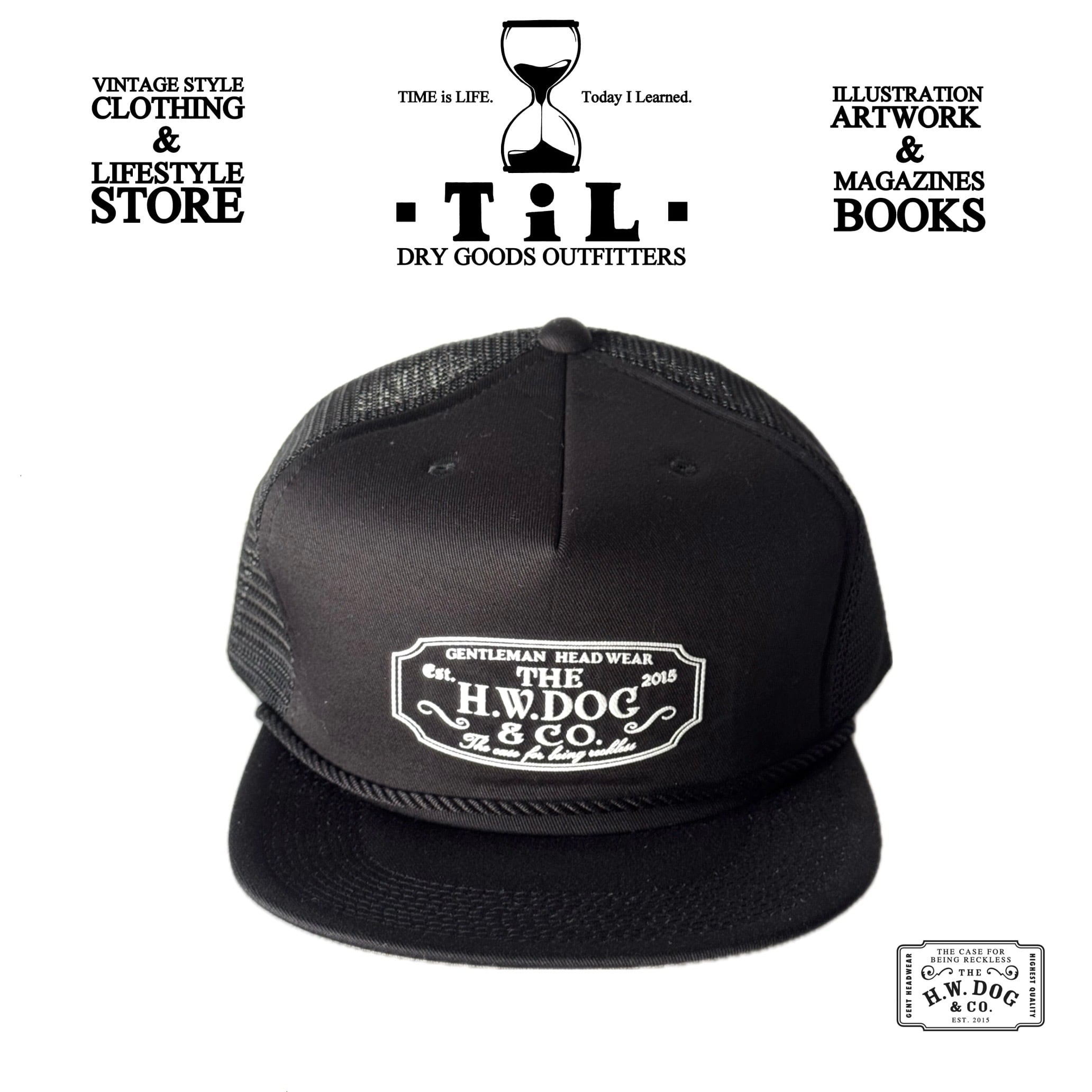 dog&co トラッカーキャップ TRUCKER CAP - Black – THE H.W.DOG&CO.