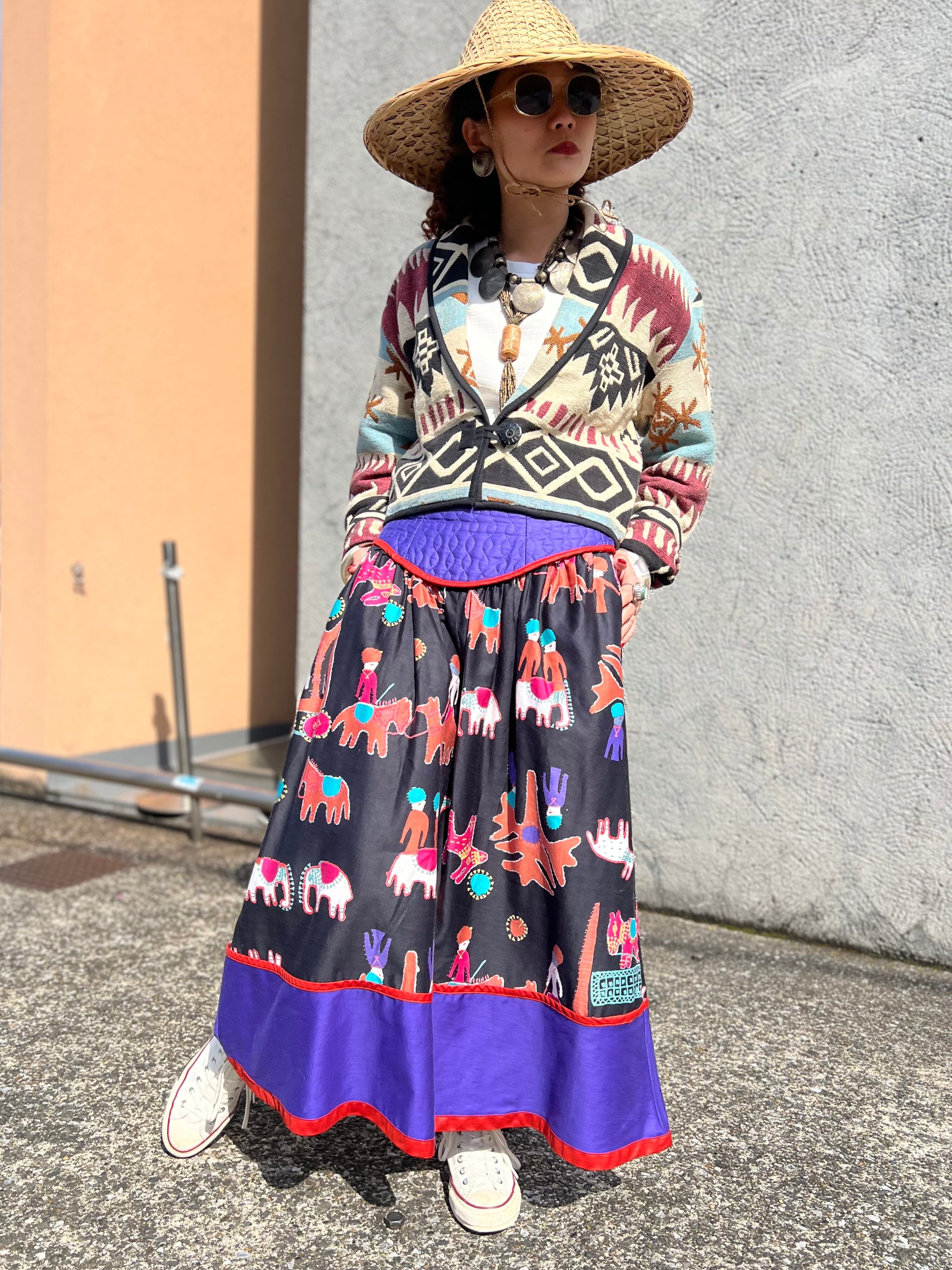 Vintage native × cotton rug jacket ( ヴィンテージ ネイティブ柄