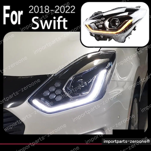 スズキ スイフト アップグレードヘッドライト 2018〜2022 右ハンドル用 Headlight No Bulb -HAD-1069